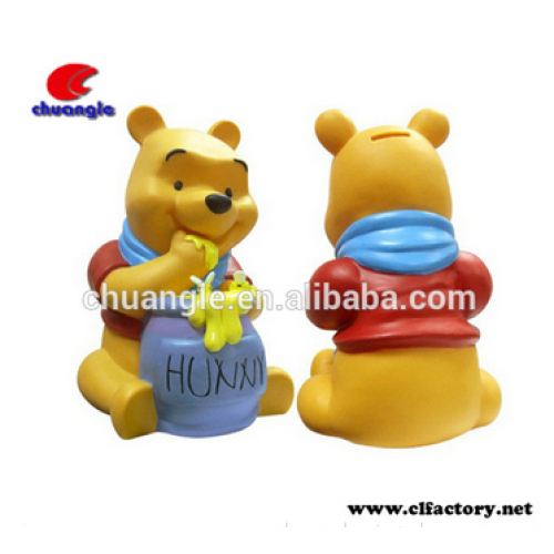 OEM cute Animal shaped Coin Bank, Custom made Plastic money saving box